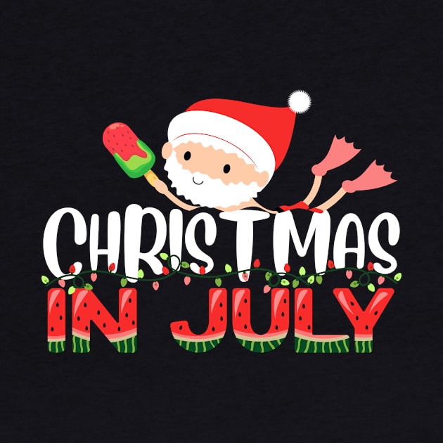 christmas in july watermelon ice pops, fun christmas in july by IYearDesign